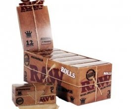 Rolovací papírky RAW rolls rolovací, 3m v balení, box 12ks