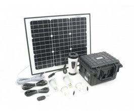 Malapa  solární systém s akumulátorem, 230V+12V
