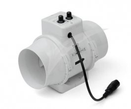 Ventilátor s termostatem TT  Vents/Dalap 160 U-T, 467/552m3/h