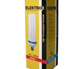 Úsporná CFL lampa ELEKTROX 200W, na růst i květ