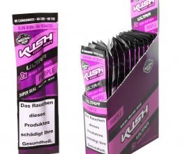 Kush Herbal Hemp Blunt Wraps Ultra Purple, 2ks v balení | box 25ks